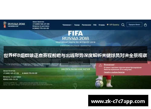 世界杯B组群雄逐鹿赛程前瞻与出线形势深度解析关键球员对决全景观察